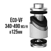 VF ECO activated carbon filter 340-490 m3/h, 125 mm